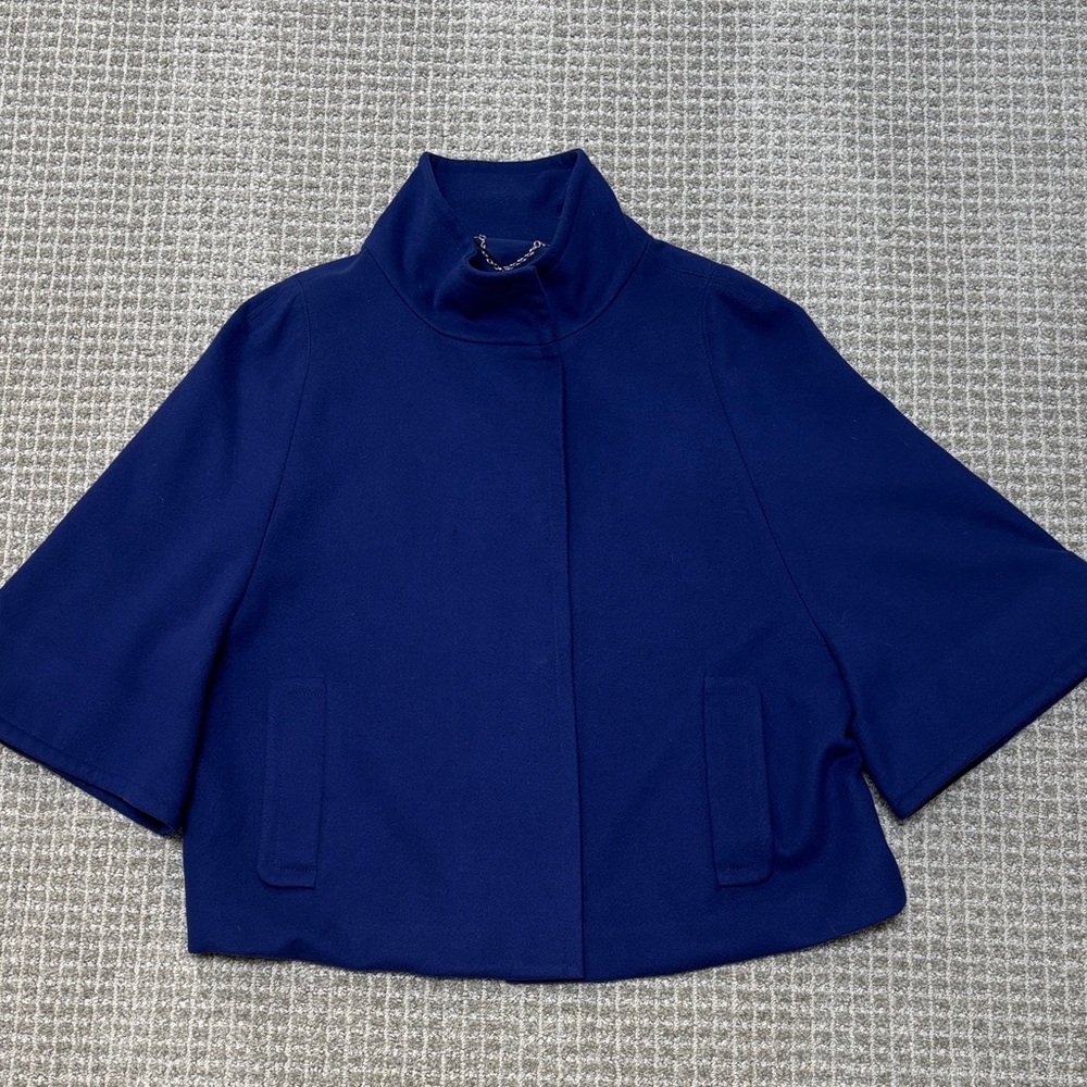 NWOT Chico’s  Eggplant Jacket. Black Label